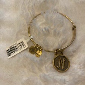 Alex and Ani initial bangle bracelet. NEW